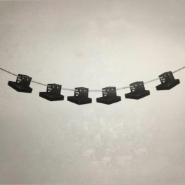 שרשרת לתליה בר מצווה/תפילין שחור 4396-11 אורגנזה