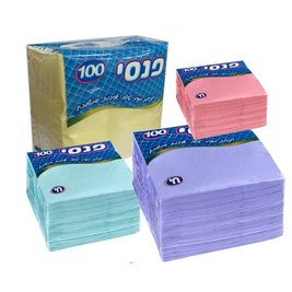 מפיות נייר חד שכבתי 100 יח' בהיר (1/30)