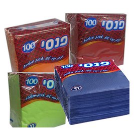 מפיות נייר חד שכבתי 100 יח' כהה (1/30)