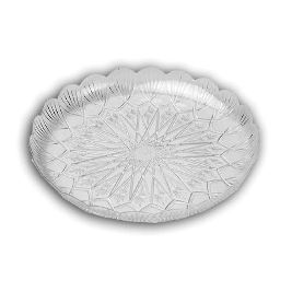 מגש פלסטיק עגול שקוף 36 ס"מ תבניכל (1/30)