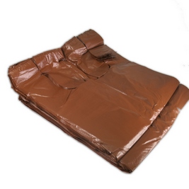 שקיות גופיה בינוני חום כ- 200 יח' (1/20)