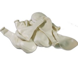 בלון מטאלי לבן 10 יחי' שמחה