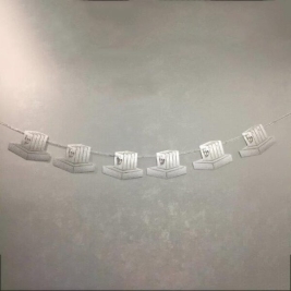 שרשרת תפילין כסף 4396-5 אורגנזה