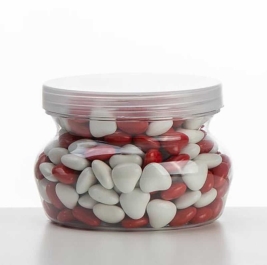 צנצנת פלסטיק ק.5.8 ג. 6 ס"מ 6 יחי' 17202 דקל (1/80)