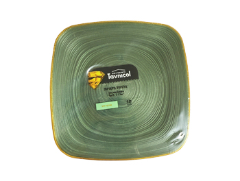 צלחת בינונית שוהם טורקיז עם זהב 10 יחי' 9692 (1/15)