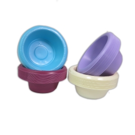 צלחות חד פעמיות ליפתניות צבעוניות 25 יח'