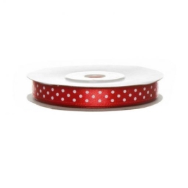 סרט סאטן אדום מנוקד 1 ס"מ 5720 25Y דקל