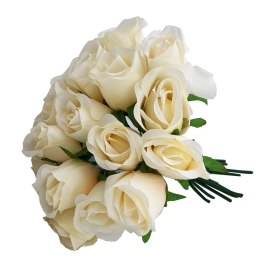 בוקט שושנים קרם 18 יחי' 3423-2 אורגנזה