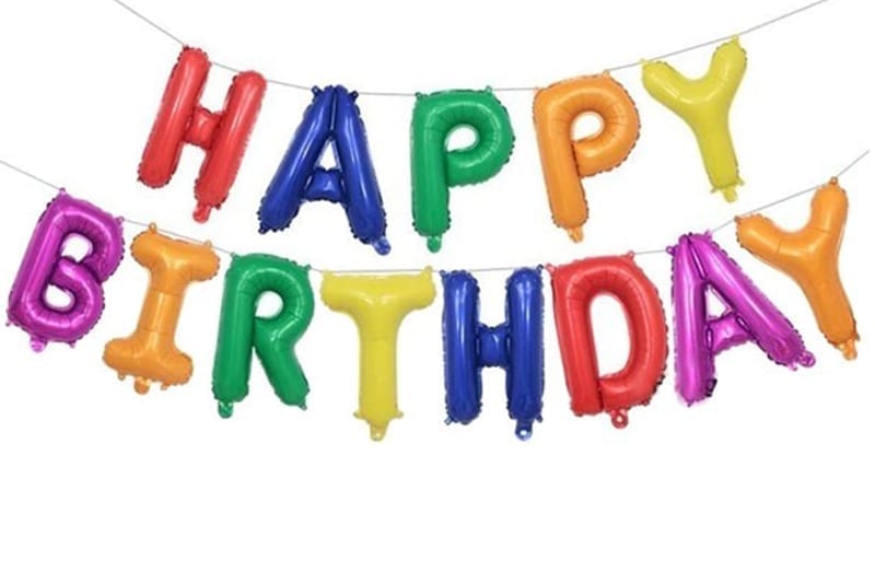 בלון יום הולדת שמח צבעוני