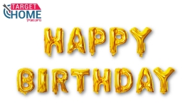 בלון לניפוח עצמי HAPPY זהב 287 טארגט