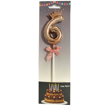 טופר לעוגה מספר 6