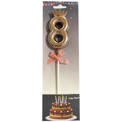 טופר לעוגה מספר 8