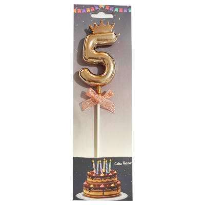 טופר לעוגה מספר חמש