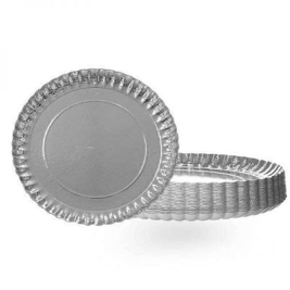 מגש עגול קרטון מצופה כסף