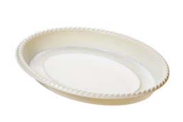 מגש אובלי עמוק קרם 10 יח' (1/24)