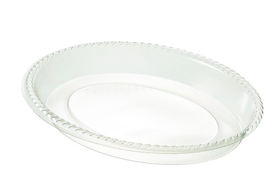 מגש אובלי עמוק שקוף