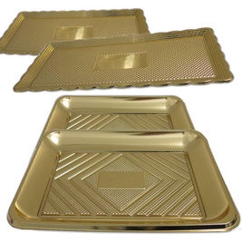 מגש מלבן זהב