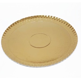 מגש עגול זהב 32.5