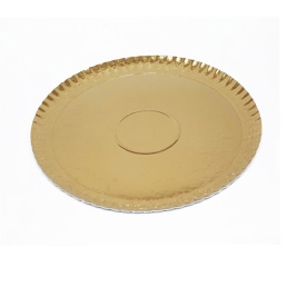 מגש עגול קרטון זהב 35 ס"מ אדריה(1/95)