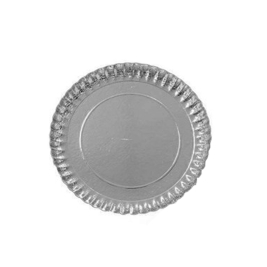 מגש עגול קרטון כסף 32 ס"מ אדריה(1/110)