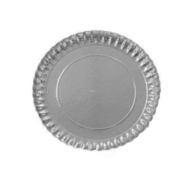 מגש עגול קרטון כסף 35 ס"מ אדריה(1/95)