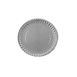 מגש עגול קרטון כסף 28 ס"מ אדריה(1/144)