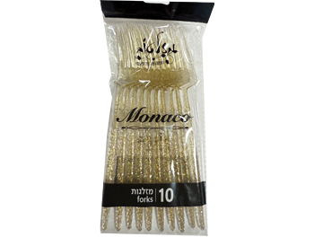 מזלג נצנץ זהב