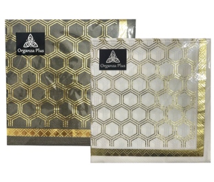 מפית שחור זהב