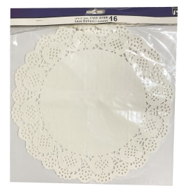 מפיות תחרה קוטר 27 ס"מ 16 יחי' תבניכל