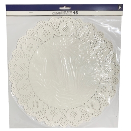 מפיות תחרה קוטר 30 ס"מ 16 יחי' תבניכל