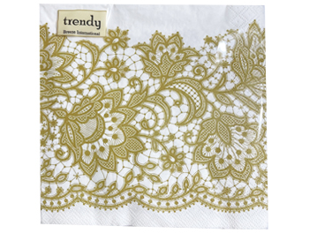 מפיות תחרה זהב