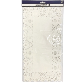 מפיות תחרה מידה 20/38 12 יחי' תבניכל