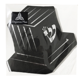 מפית תפילין שחור כסף 16 יחי' 4912-5 אורגנזה