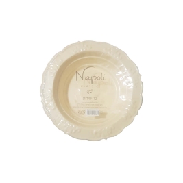 צלחת מרק נאפולי 12 יחי' קרם (1/20)