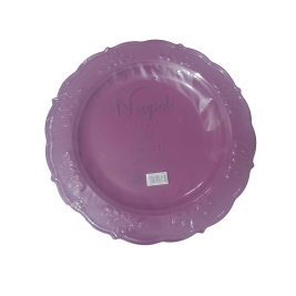 צלחת גדולה נאפולי 12 יחי' סגול (1/20)