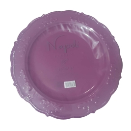 צלחת ענק נאפולי 12 יחי' סגול (1/20)