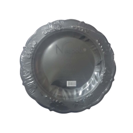 צלחת גדולה נאפולי 12 יח' שחור (1/20)