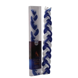 נר הבדלה רגיל כחול לבן (1/24)