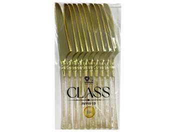 סכין זהב ידית נצנץ