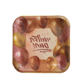 צלחת נייר גדולה יום הולדת 10 יחי' 5256 אורגנזה