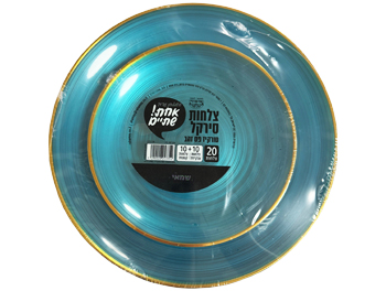 צלחת סירקל טורקיז