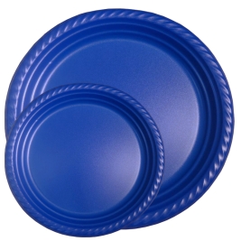 צלחות כחול רויאל