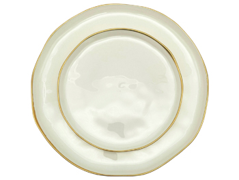 צלחות סוהו קרם זהב