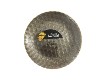 צלחת שחור זהב קטנה