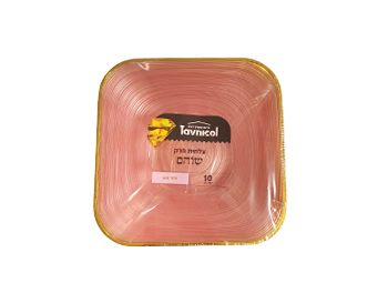 צלחת מרק שוהם ורוד