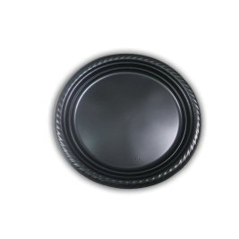 צלחת קטנה שחור 20 יח' (1/50)