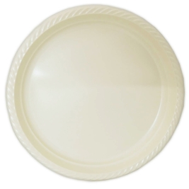 צלחת ענק קרם 20 יח' (1/26)