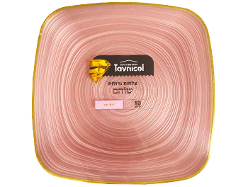 צלחת גדולה ורודה