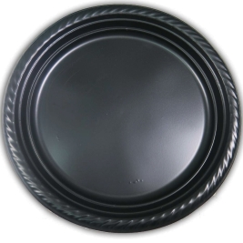 צלחת ענק שחור 20 יח' (1/26)