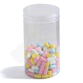 צנצנת פלסטיק עגול גבוה ק8 ג15ס"מ 6 יחי' 17899 דקל